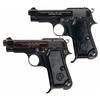Image 1 : Collector's Lot of Two Beretta Semi-Automatic Pistols -A) Rare Beretta Model 1935 Air Force Semi-Aut