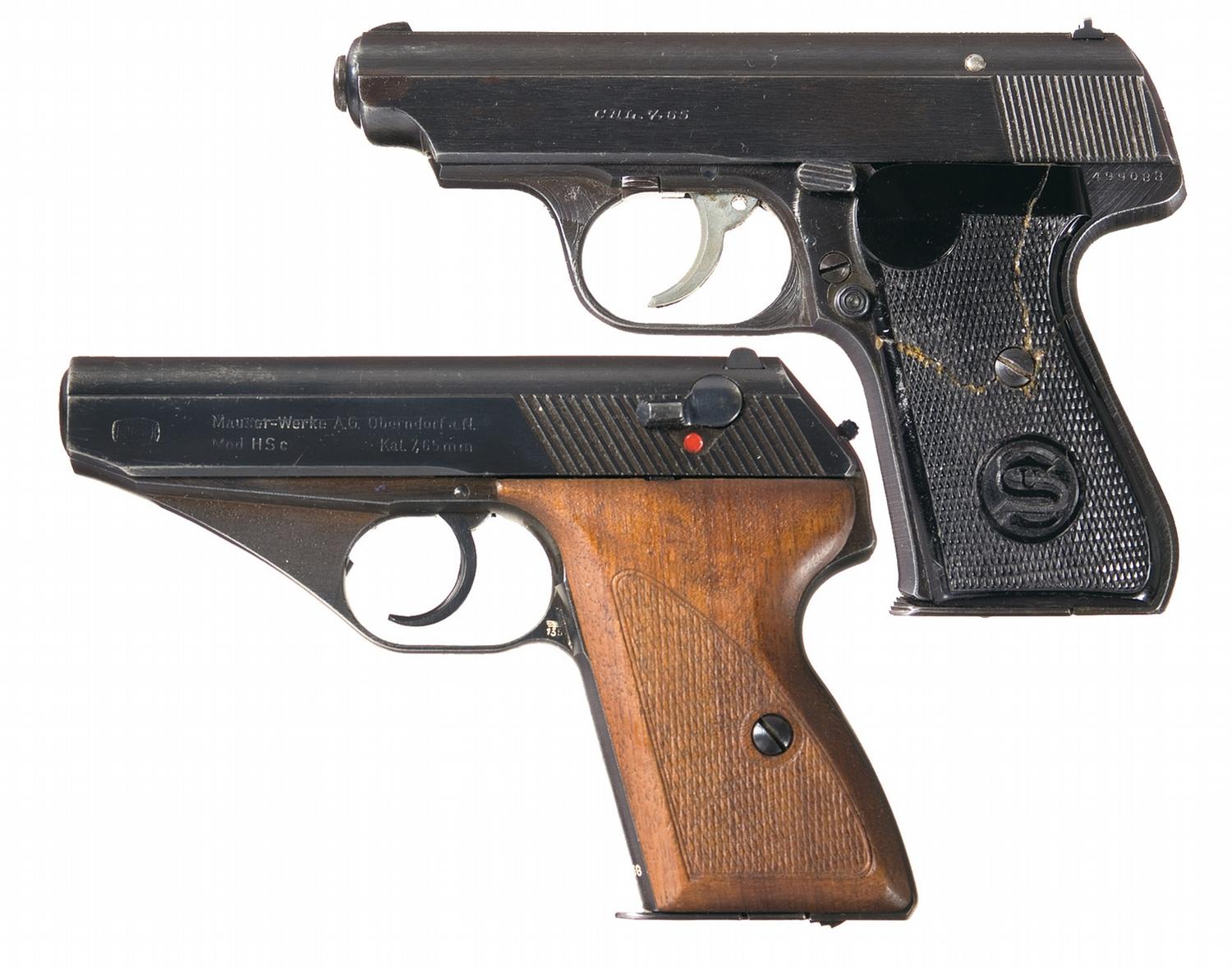 Two WWII German Semi-Automatic Pistols -A) J.P. Sauer Model 38H Pistol ...