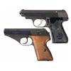 Image 1 : Two WWII German Semi-Automatic Pistols -A) J.P. Sauer Model 38H Pistol   B) Mauser HSc Semi-Autom