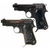 Image 1 : Collector's Lot of Two Beretta Model 1934 Semi-Automatic Pistols -A) Beretta Model 1934 Semi-Automat