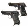 Image 1 : Collector's Lot of Two Beretta Model 1934 Semi-Automatic Pistols -A) Beretta Model 1934 Army Semi-Au