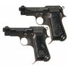 Image 1 : Collector's Lot of Two Beretta Semi-Automatic Pistols -A) Beretta Model 1935 Finnish Army Semi-Autom