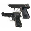 Image 1 : Two Nazi Marked Semi-Automatic Pistols -A) Nazi Sauer Model 38H Semi-Automatic Pistol   B) Berett
