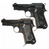 Image 1 : Collector's Lot of Two Beretta Model 1935 Semi-Automatic Pistols -A) Beretta Model 1935 German Occup