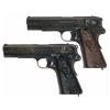 Image 1 : Two Nazi Proofed Radom P-35 Pistols -A) Radom Model 35 Pistol   B) Radom Model 35 Pistol with Naz