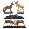 Image 1 : Four Wild Animal Themed Bronze Sculptures