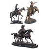 Image 1 : Three Western Themed Bronze Sculptures