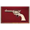 Image 1 : Exceptional Cased Weldon Bledsoe Cattle Brand Engraved Colt Single Action Army Revolver with Ivory G