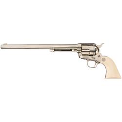 Scarce Nickel Plated Colt 3rd Generation Buntline Single Action Revolver with Ivory Grip