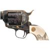 Image 2 : Exceptional Master Engraved Howard Dove Signed, Gold Inlaid Second Generation Colt Single Action Arm