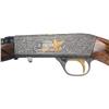 Image 2 : Spectacular Signed Angelo Bee Engraved Gold Inlaid Belgian Browning Semi-Automatic 22 Rifle in Desir