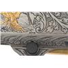 Image 4 : Spectacular Signed Angelo Bee Engraved Gold Inlaid Belgian Browning Semi-Automatic 22 Rifle in Desir