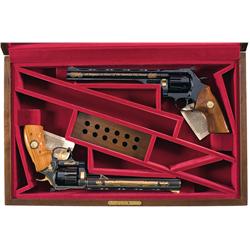 Two Cased Dan Wesson Commemorative Revolvers -A) Cased Dan Wesson Model 44 Big Game Five Commemorati