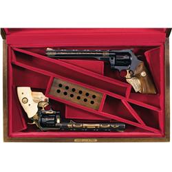 Two Cased Dan Wesson Commemorative Revolvers -A) Cased Dan Wesson Model 44 Big Game Five Commemorati