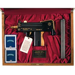Cased U.S. Army Special Forces Commemorative Ingram Mac 10 Semi-Automatic Pistol