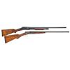 Image 1 : Two Shotguns -A) Winchester Model 97 Slide Action Takedown Shotgun   B) American Gun Co. Side by 