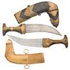 Image 1 : Two Jambiya Knives with Elaborate Gold and Silver Mounting