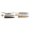 Image 1 : Four Gold and Silver Inlaid Daggers