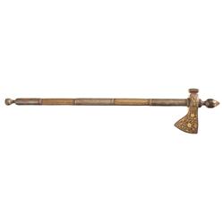All Metal Construction Ax-Hammer with Gold Inlay
