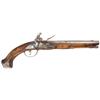 Image 1 : Delcoumbre Produced Flintlock Pistol with Carved Stock