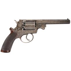Factory Engraved Robert Adams Double Action Percussion Revolver