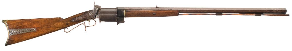 William Billinghurst Revolving Percussion Conversion Rifle