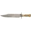 Image 1 : Large 19th Century English Bowie Knife with Horn Scales