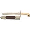 Image 1 : 19th Century English Bowie Knife with Rare Mameluke Style Hilt and Sheath
