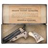 Image 1 : Spectacular Factory Engraved Silver Plated C. Sharps Model 2B Four Barrel Pepperbox Pistol with Magn
