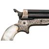 Image 2 : Spectacular Factory Engraved Silver Plated C. Sharps Model 2B Four Barrel Pepperbox Pistol with Magn