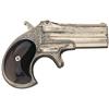 Image 1 : Outstanding Rare Early Model Factory Engraved Remington Over/Under Double Barrel Derringer with Hols