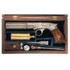 Image 1 : Cased Robbins & Lawrence Pepperbox Pistol