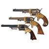 Image 1 : Collector's Lot of Three Rare Prescott Revolvers -A) Rare E.A. Prescott Pocket Model Revolver, Seria