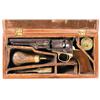 Image 1 : Cased Colt Model 1849 Pocket Revolver with Period Custom Case Accessories