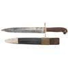 Image 1 : Rare Martially Inspected U.S. Ames Model 1849 Rifleman's Knife and Scabbard