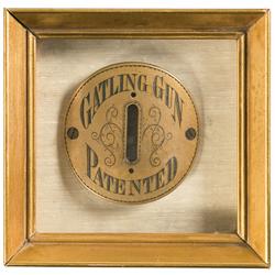 Excellent Colt 1883 Gatling Gun Plate