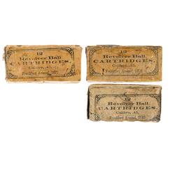 Three Frankford Arsenal Boxes of Cavalry SAA/Schoefield Cartridges