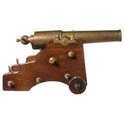 Large Brass Breechloading Cannon