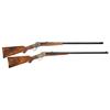 Image 1 : Pair of Engraved Gold Inlaid Consecutively Serial Numbered Ballard Rifle Company Model 1885 Single S