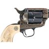Image 3 : Excellent Pre-War Colt Single Action Army Revolver with Colt Carved Ivory Grips, Factory Letter and 