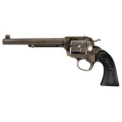 Rare Colt Bisley Model Frontier Six Shooter Flattop Target Model Revolver with Factory Letter