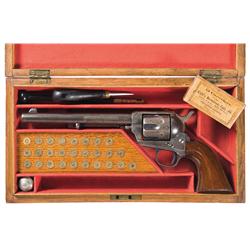 Black Powder Colt London Agency Single Action Etched Panel "Frontier Six Shooter" Revolver with Brit