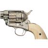 Image 2 : Engraved Colt Single Action Revolver with Carved Ivory Grip with Factory Letter