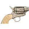 Image 3 : Engraved Colt Single Action Revolver with Carved Ivory Grip with Factory Letter