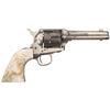 Image 1 : Blackpowder Etched Panel Colt Frontier Six Shooter Single Action Army Revolver with Carved Pearl Ste
