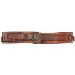 Montana Territory, Jos. Sullivan Marked Leather Cartridge Belt for a Remington Single Action Army Re