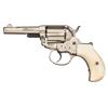 Image 1 : Colt Storekeeper's Etched Panel Model 1877 Lightning Double Action Revolver with Nickel Finish and P