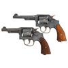 Image 1 : Two Smith & Wesson Double Action U.S. Revolvers -A) U.S. Smith & Wesson 38 Hand Ejector Model of 190