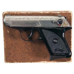 Rare Walther Factory Engraved Model TPH Pistol with Matching Box And Instruction Manual