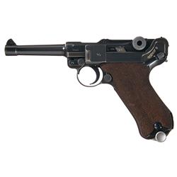 Excellent WWII Mauser (S/42) 1937 Luger Military Semi Automatic Pistol